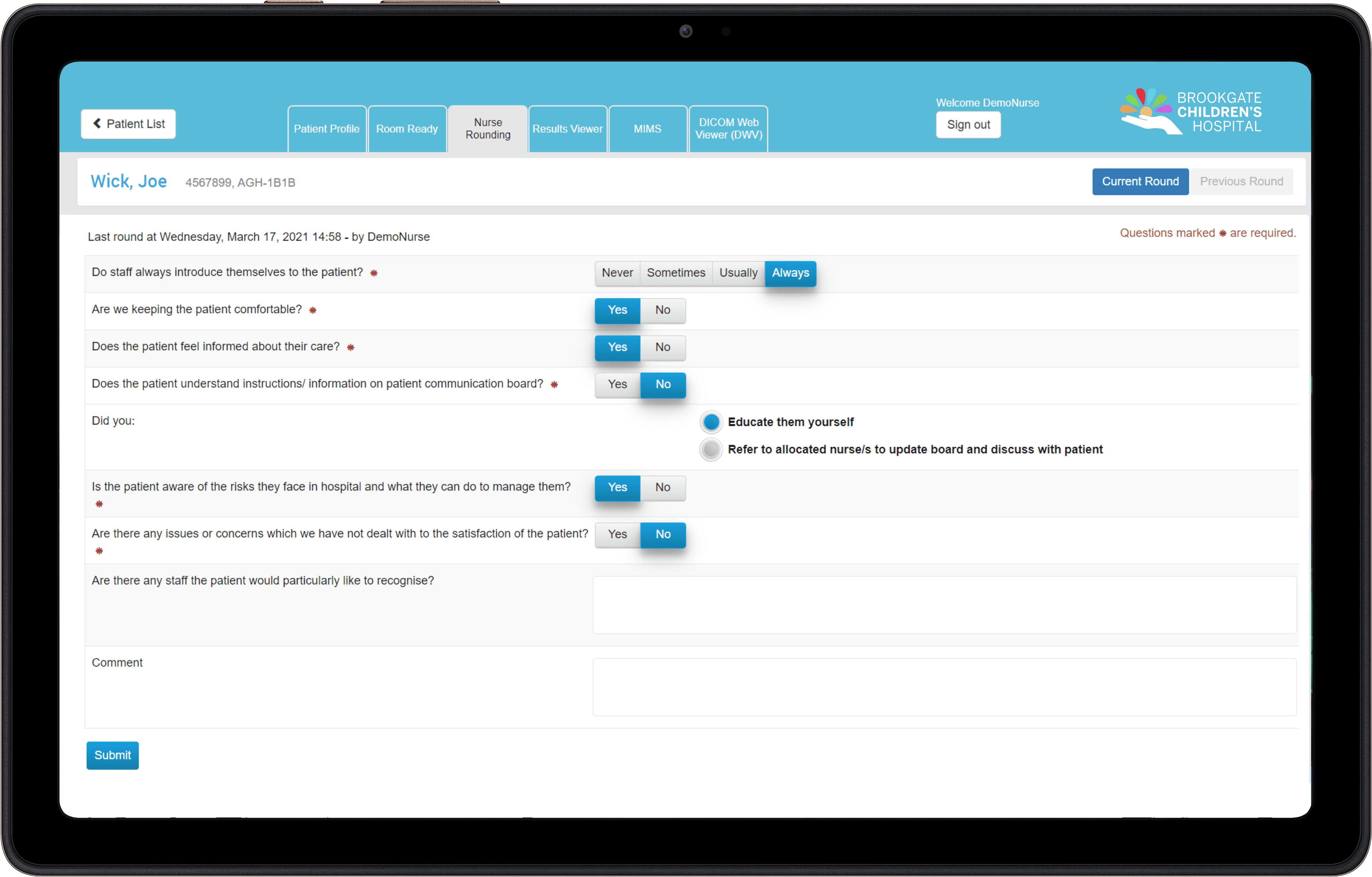 Manage Experience Experience Rounding@2x Manage patient Experience