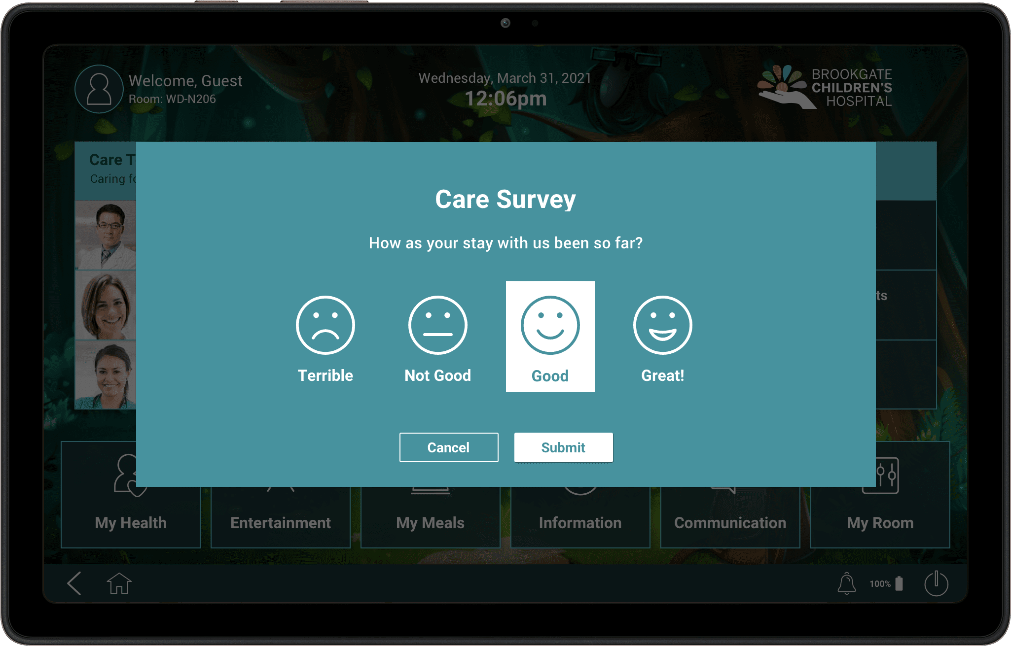 Realtime patient feedback